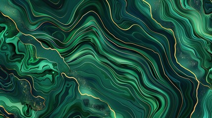 Fototapeta premium emerald seamless pattern wallpaper