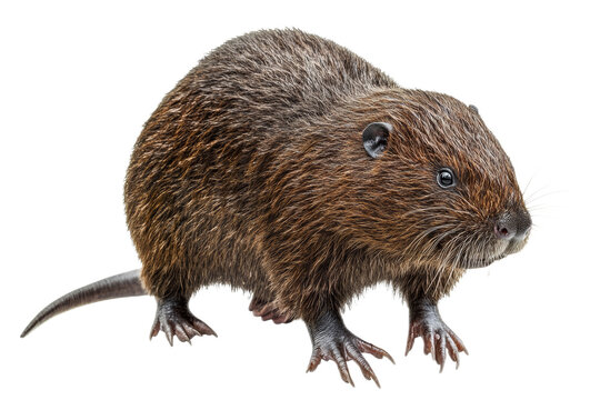 A small brown rodent with a long tail and large ears
