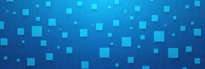 Fototapeta premium small blue squares pixels uniform abstract background varying sizes colors