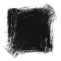 Hand draw grunge scribble square