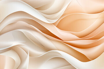 Subtle waves of soft cream and peach colors flow seamlessly across a textured background