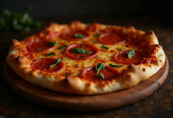 pepperoni pizza dramatic 