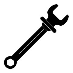 Allen key silhouette vector illustration