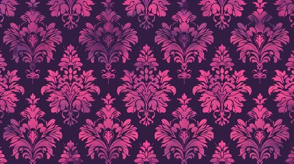 Fototapeta premium fuchsia seamless pattern wallpaper