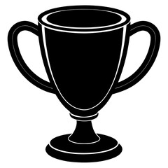 Cup silhouette vector illustration 