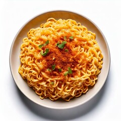 fresh green and spicy noodles