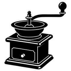 Grinder silhouette vector illustration 