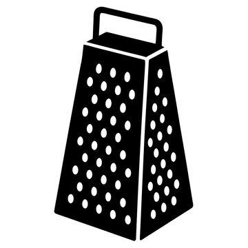 recommend clip art: Grater silhouette vector illustration 