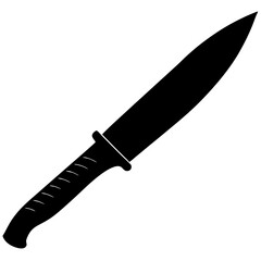 Knife silhouette vector illustration 