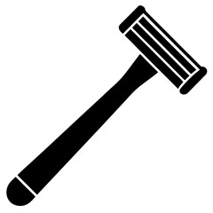 Razors silhouette vector illustration