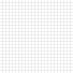 Squared notebook seamless pattern. square graph line page, mockup empty squared Grey grid texture. School notebook for mathematics. Grid paper sheet. isolated on white background. Vector illustration.