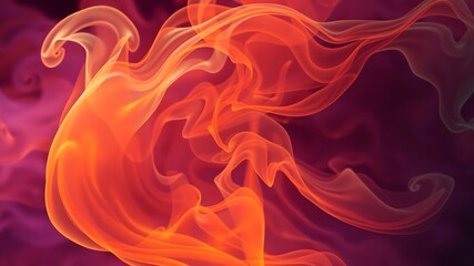Fototapeta premium Artistic Neon Smoke Abstract Background Featuring Dynamic Color Blends 
