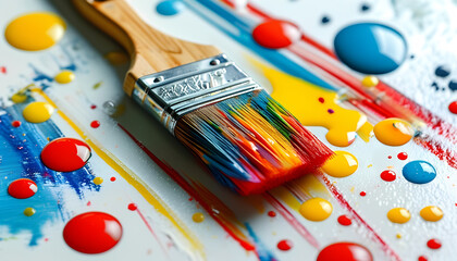 Fototapeta premium paintbrush with a paintbrush