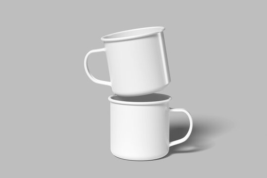 Enamel Mug Blank Mockup