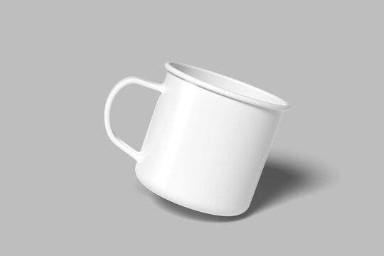Enamel Mug Blank Mockup