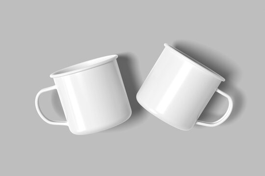 Enamel Mug Blank Mockup
