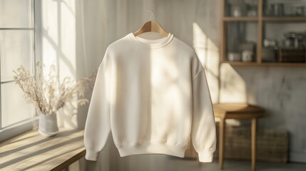 Blank hanging sweater mockup