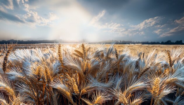 an epic field of wheat, silver and gold
