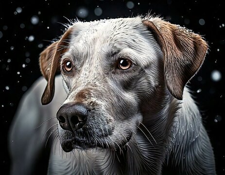 A gorgeous epic German Wirehaired Pointer Dog