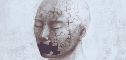 Free speech and freedom of expression concept art. conceptual artwork.