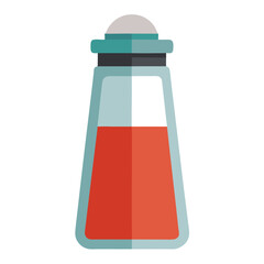 Glass Salt Shaker Vector Cartoon, Clipart & Line Art Design for Printable Graphics.eps