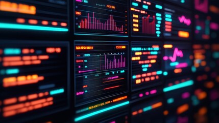 Futuristic Digital Display Interface for Football Analytics and Strategy Visualization in a High-Tech Gaming Environment