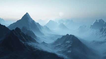 Obraz premium Mountains provide peace and solitude.