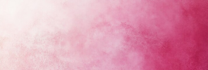 Obraz premium Pink ombre gradient background with subtle grainy texture, smooth color transition from light to dark pink, artistic digital backdrop
