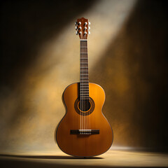 Harmonious Elegance: The Timeless Allure of Our Refined String Instrument in Ambient Glow