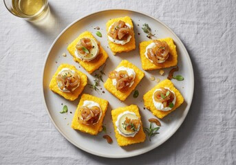 A creamy roasted garlic soup served in a bread bowl