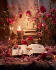 Timeless European Romance A Scrapbook of Evocative Still Life with Dried Flowers Tarnished Lockets and Painterly Chiaroscuro Lighting
