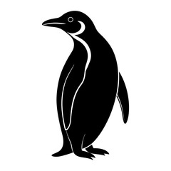 Emperor Penguin Silhouette vector illustration