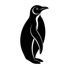 Emperor Penguin Silhouette vector illustration
