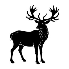 Elk Silhouette vector illustration