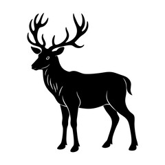Elk Silhouette vector illustration