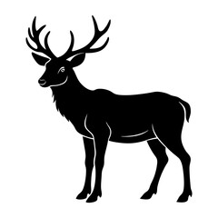 Elk Silhouette vector illustration