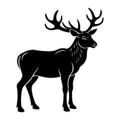 Elk Silhouette vector illustration