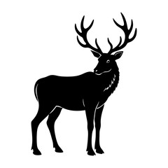 Elk Silhouette vector illustration