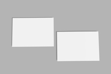 Simple postcard Blank mockup template