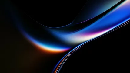 Fototapete Rund Abstract minimalist design, colorful glass shape, 3d render © Ultimate Wallpaper