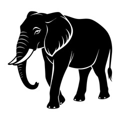 Elephant Silhouette vector illustration
