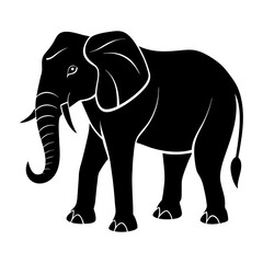 Elephant Silhouette vector illustration