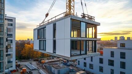 Modular Panel Installation in Urban High-Rise Construction