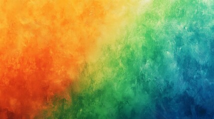 Fototapeta premium Colorful Abstract Background Featuring Textured Orange and Green Layers - made with Generative AI