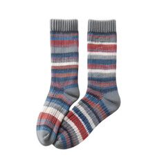 Wool Blend Strip design socks isolated