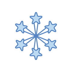 Numbers with Fireworks vector icon