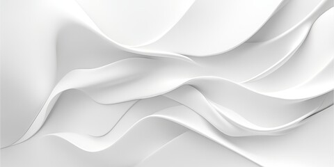Abstract White Swirling Waves Background Design