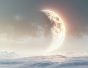 Crescent Moon Winter