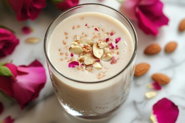 Rose Almond Smoothie - A Delectable Treat