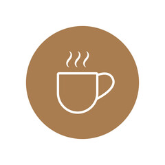 coffee cup food icon vector